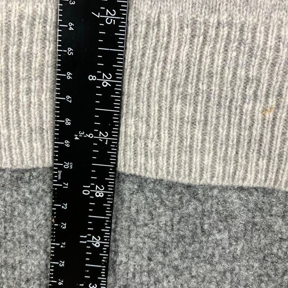 J. Crew Sweater Mens L Gray Blue Lambswool Nordic Fair Isle Knit Warm Casual - Picture 6 of 9